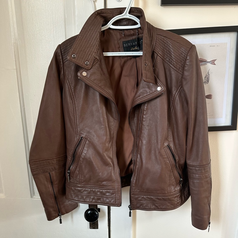 Bernardo Leather Moto Jacket